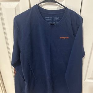 Patagonia Navy Long Sleeve T Shirt - Large